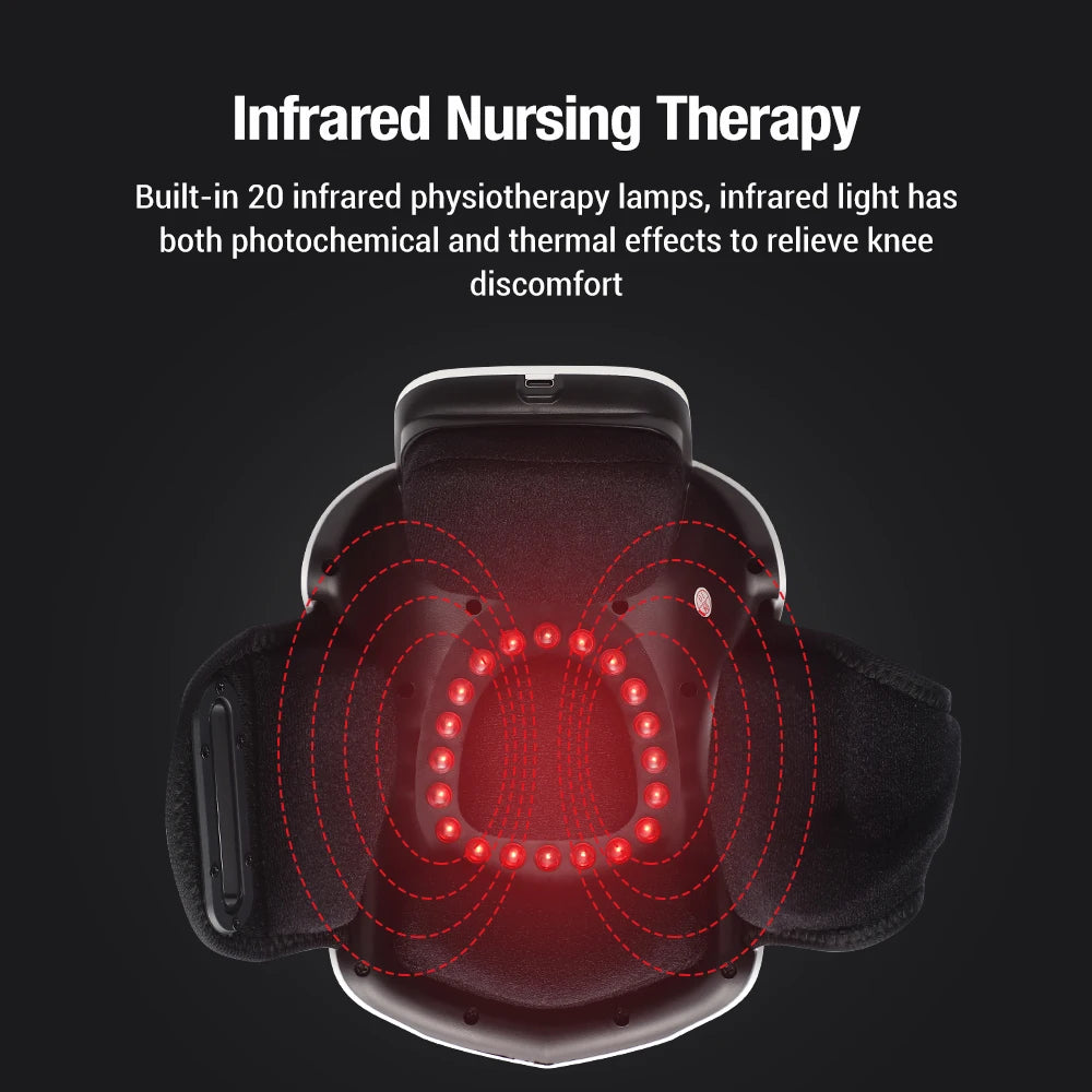 Smart Hot Compress Knee Relaxing Massager – Infrared Laser Heat & Vibration Therapy