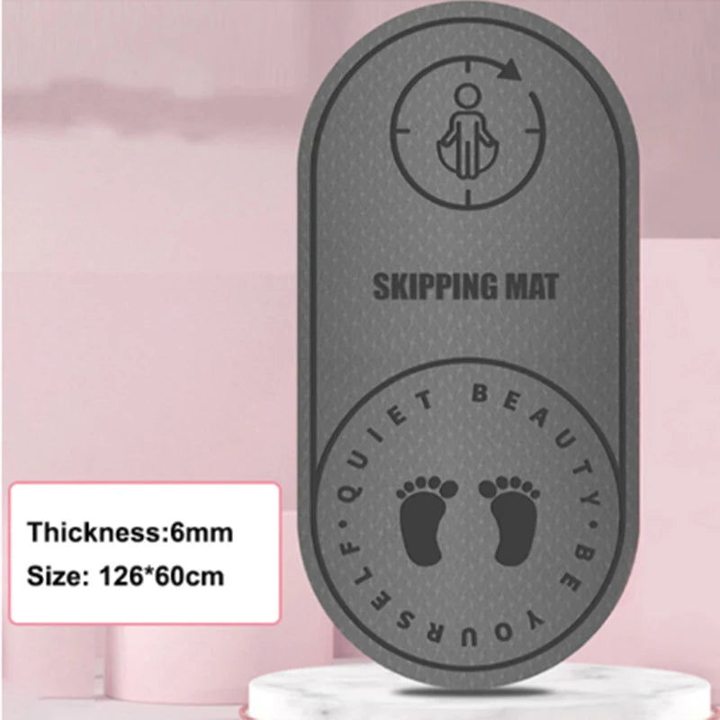 Anti-Noise Jump Rope Mat – Shock-Absorbing TPE Skipping Mat for Indoor & Outdoor Fitness