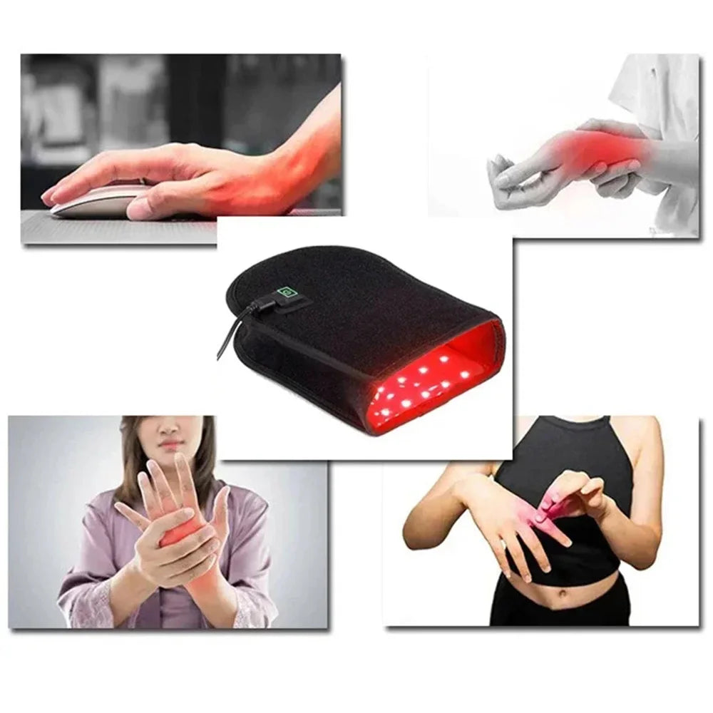 Red & Near Infrared Light Therapy Glove – 660nm + 850nm Dual Wavelength Hand Pain Relief and Recovery Device