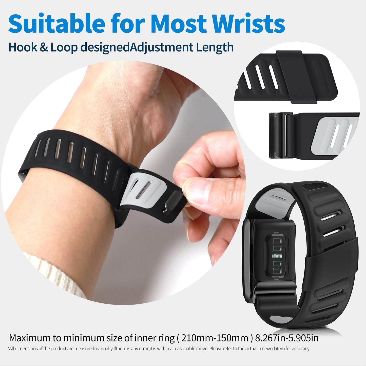 WHOOP SportFlex Wrist Band – Soft Silicone, Waterproof & Sweatproof, 4.0 Compatible