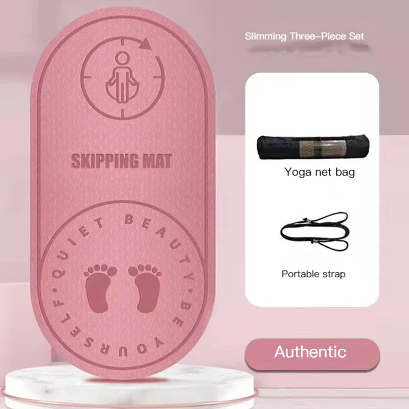 Anti-Noise Jump Rope Mat – Shock-Absorbing TPE Skipping Mat for Indoor & Outdoor Fitness