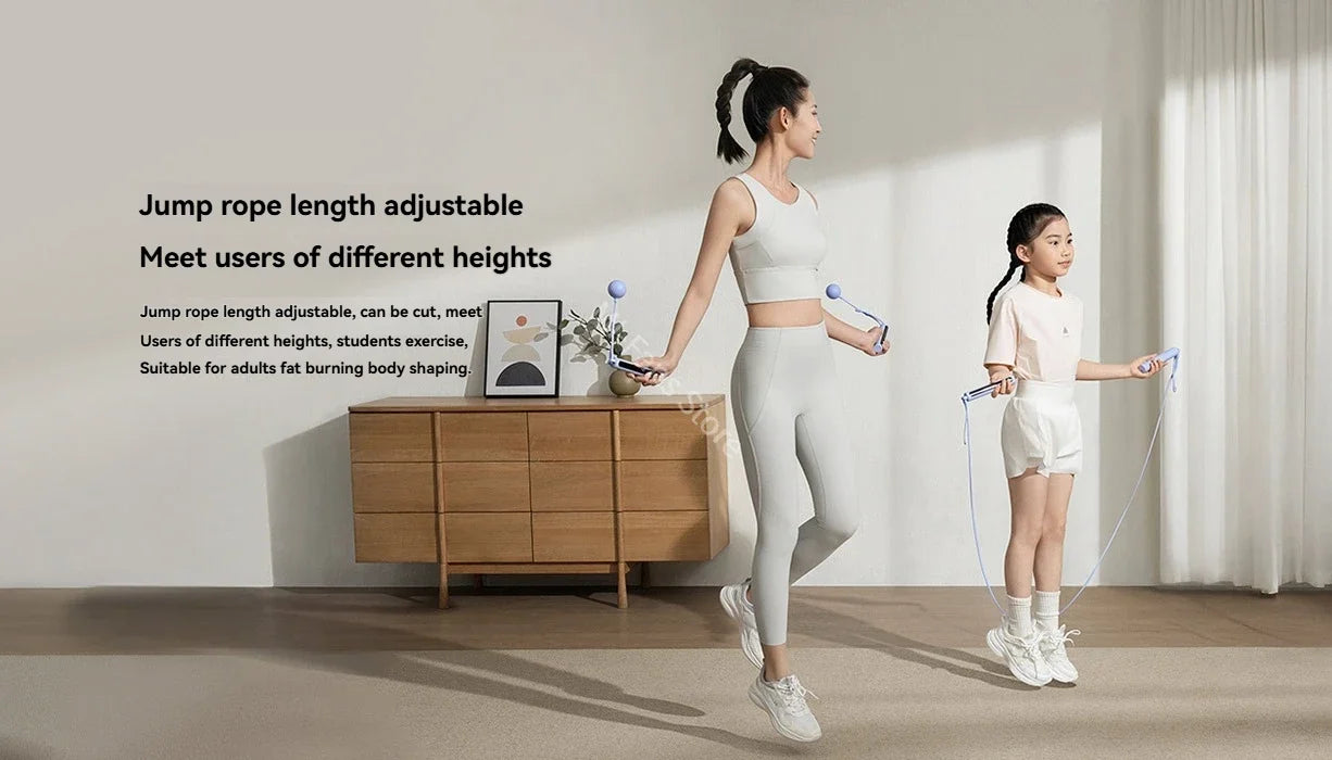 Xiaomi Mijia Smart Jump Rope 2 Bluetooth Fitness Weight Loss Exercise Counting Gravity Ball Skipping Fat Burning For Mihome APP