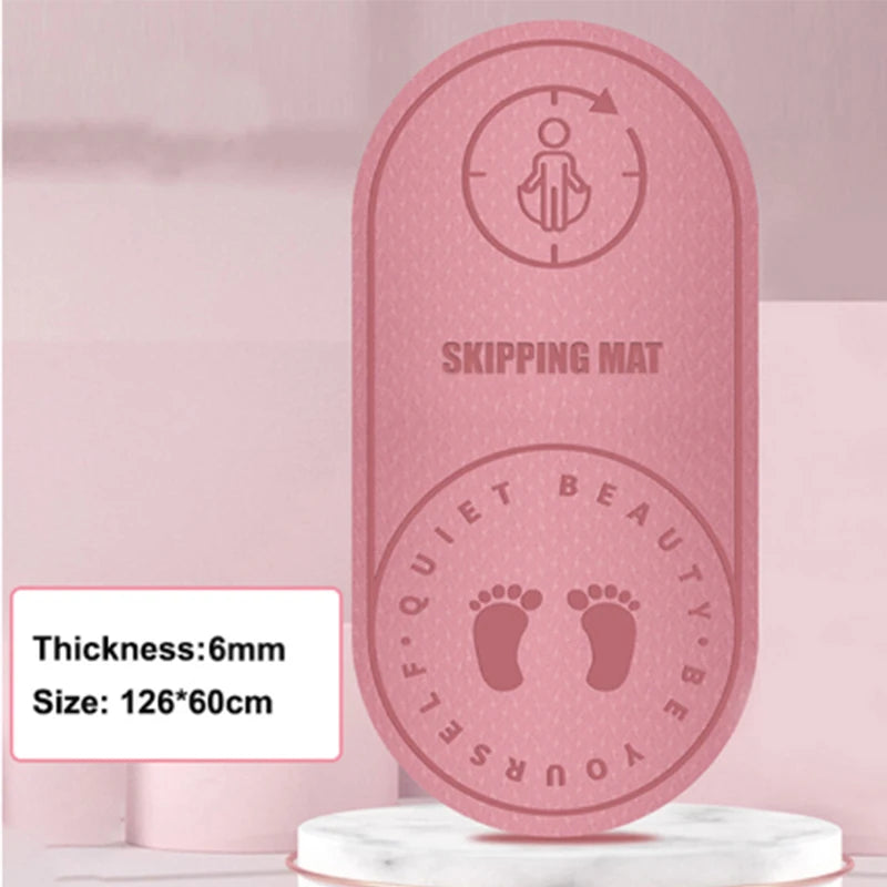 Anti-Noise Jump Rope Mat – Shock-Absorbing TPE Skipping Mat for Indoor & Outdoor Fitness