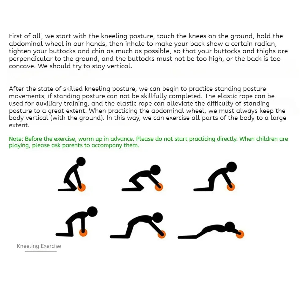 Men & Women Universal Ab Roller – Silent Core & Abdominal Wheel for Home Fitness