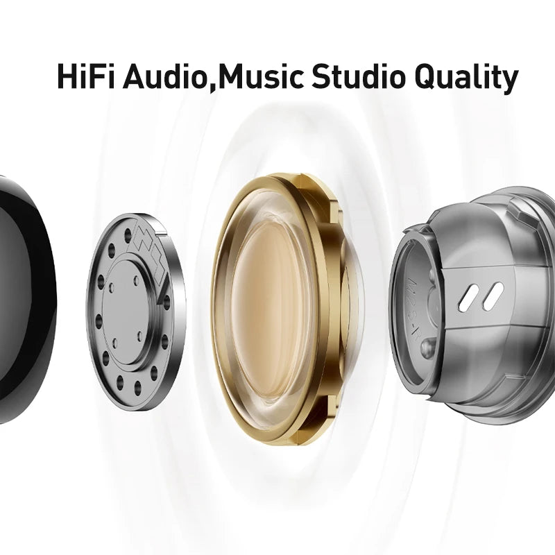 Baseus Bowie M2s ANC Sweatproof Earbuds – Bluetooth 5.3 Hybrid -48dB Noise Cancellation | 3D Spatial Audio | Wireless Headphones