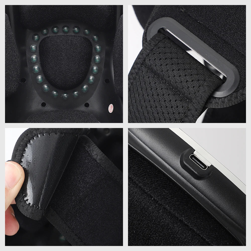 Smart Hot Compress Knee Relaxing Massager – Infrared Laser Heat & Vibration Therapy