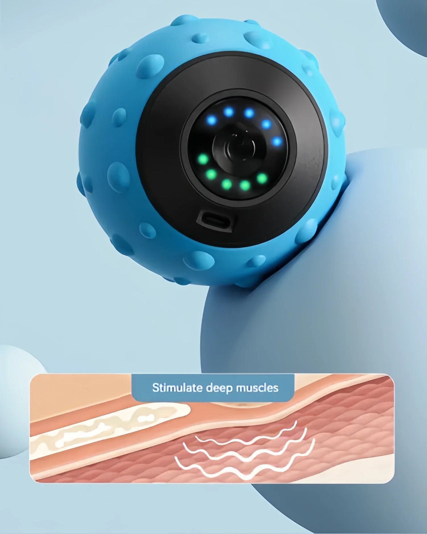 Electric Vibration Massage Ball – Deep Tissue Muscle Relaxation & Recovery Device