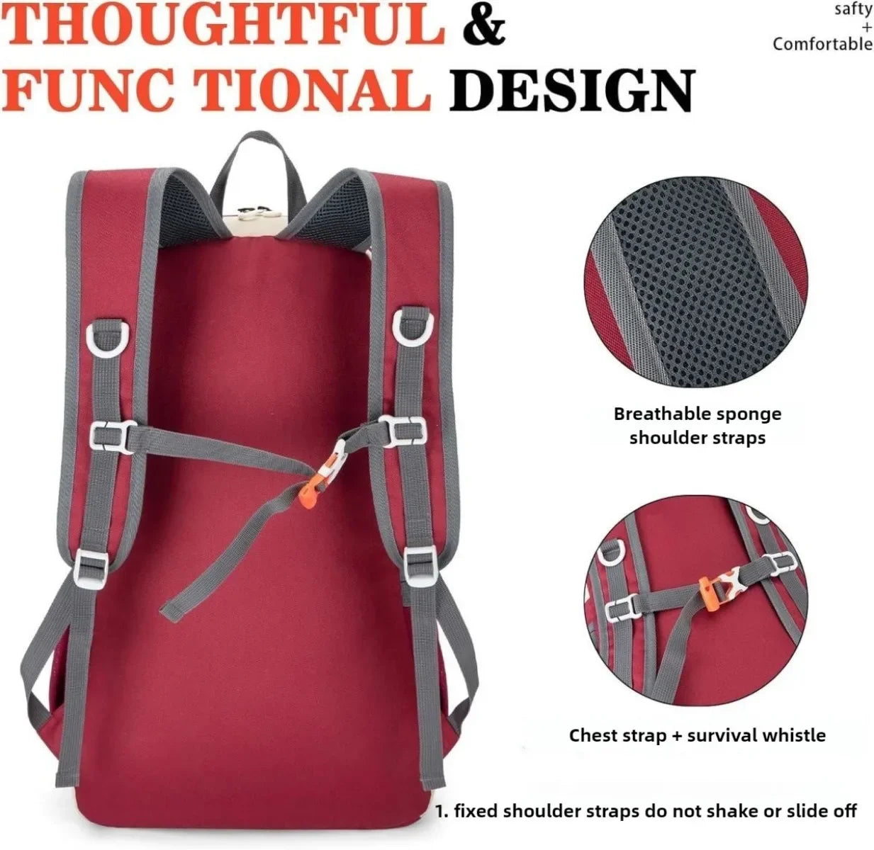 Multi-Functional Waterproof Travel Backpack – Lightweight, Foldable & Large Capacity