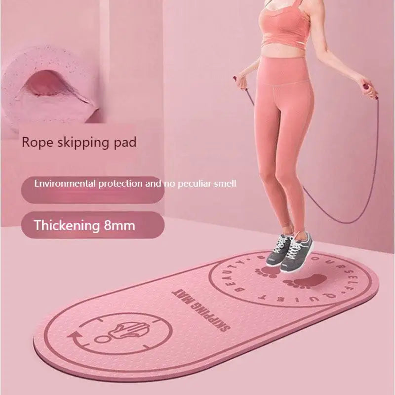 Anti-Noise Jump Rope Mat – Shock-Absorbing TPE Skipping Mat for Indoor & Outdoor Fitness