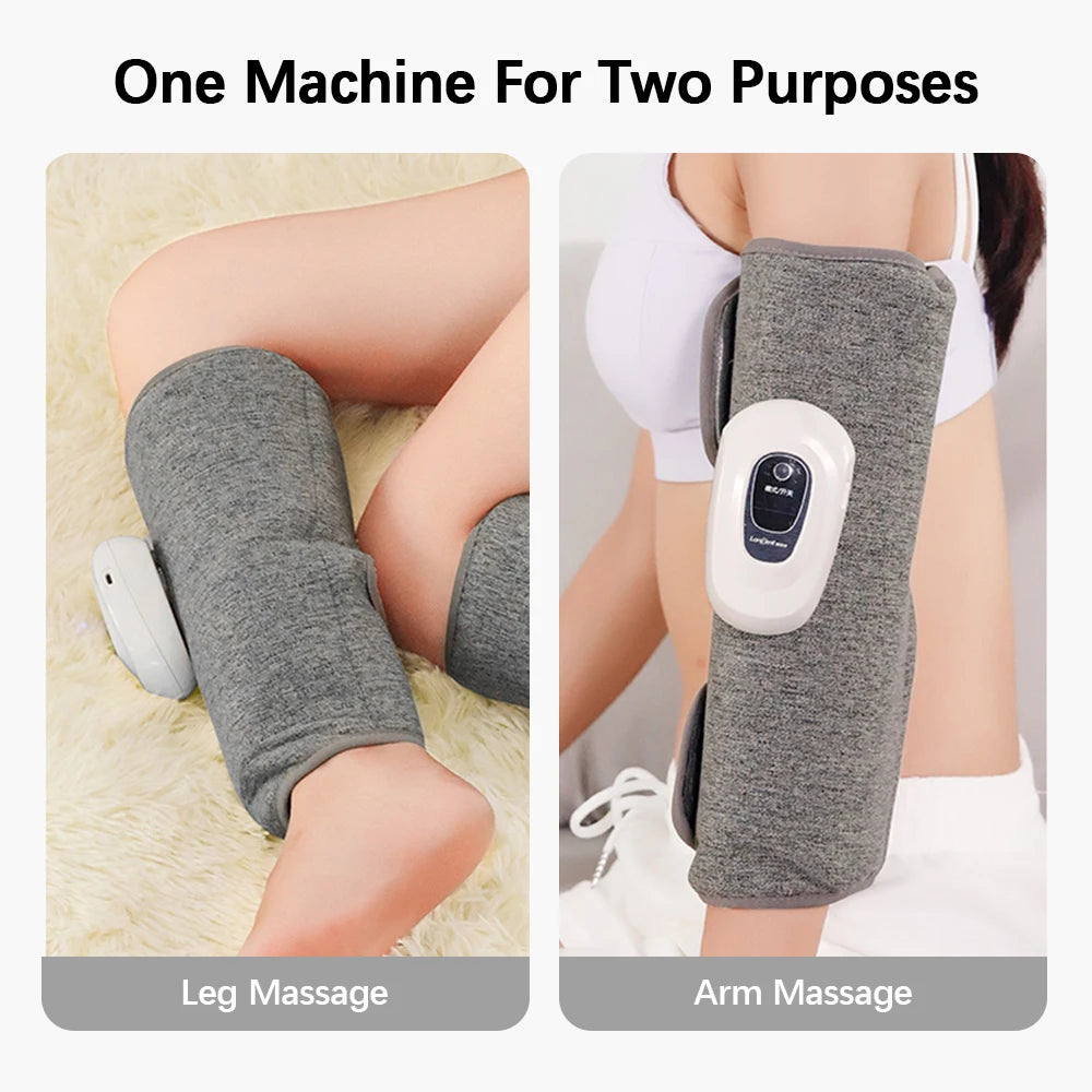 Electric Leg Massager Wireless Rechargeable Air Compression Calf Massage – 360° Air Pressure for Muscle Relaxation