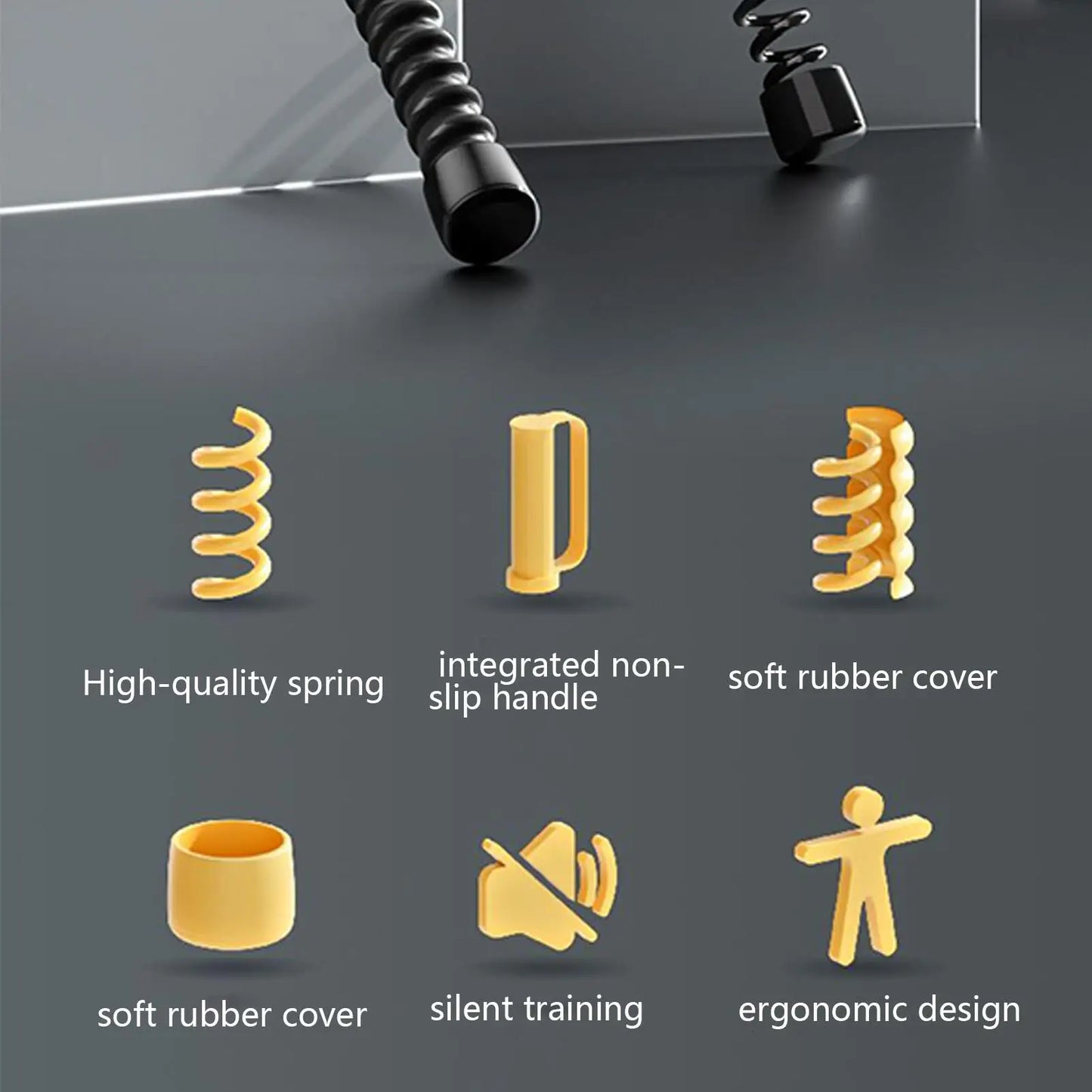 2 Piece Battle Ropes – Portable Home Gym Exercise & Muscle Building Workout Ropes