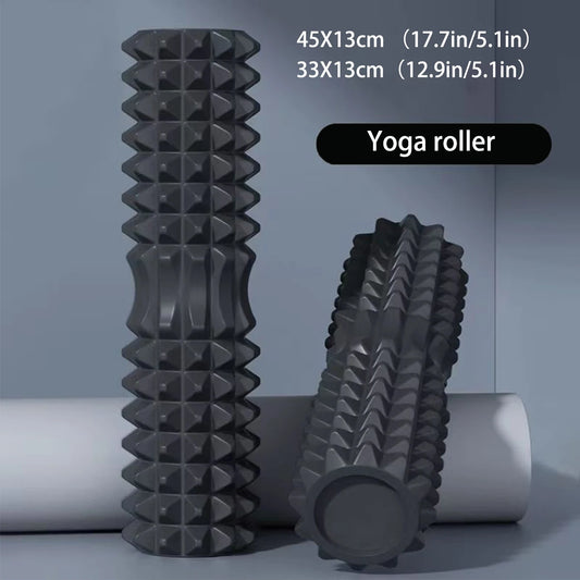 45cm Yoga Foam Roller – Muscle Massage & Pilates Fitness Block