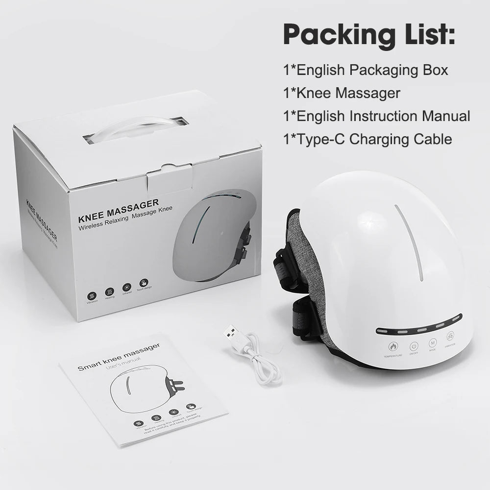 Smart Hot Compress Knee Relaxing Massager – Infrared Laser Heat & Vibration Therapy