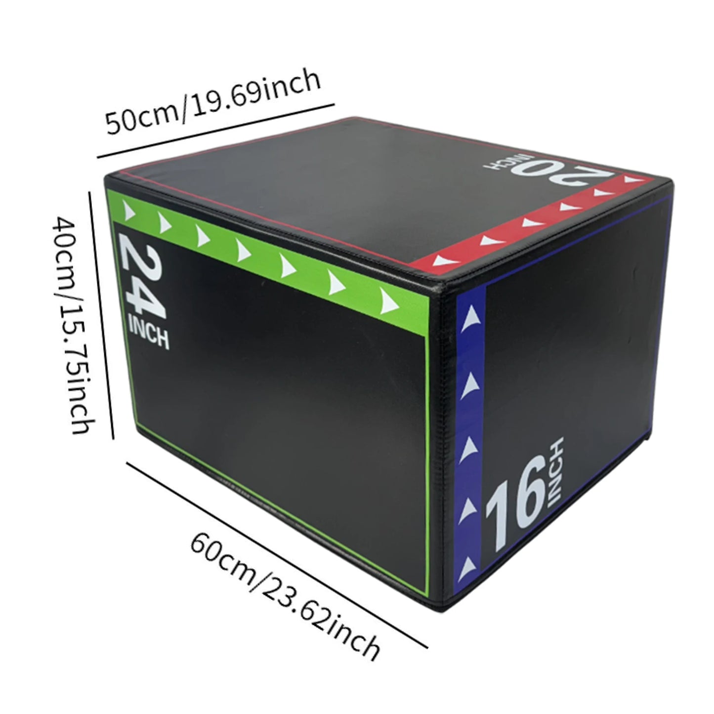 3-in-1 Plyometric Jump Box – Portable Strength & Conditioning Training Equipment