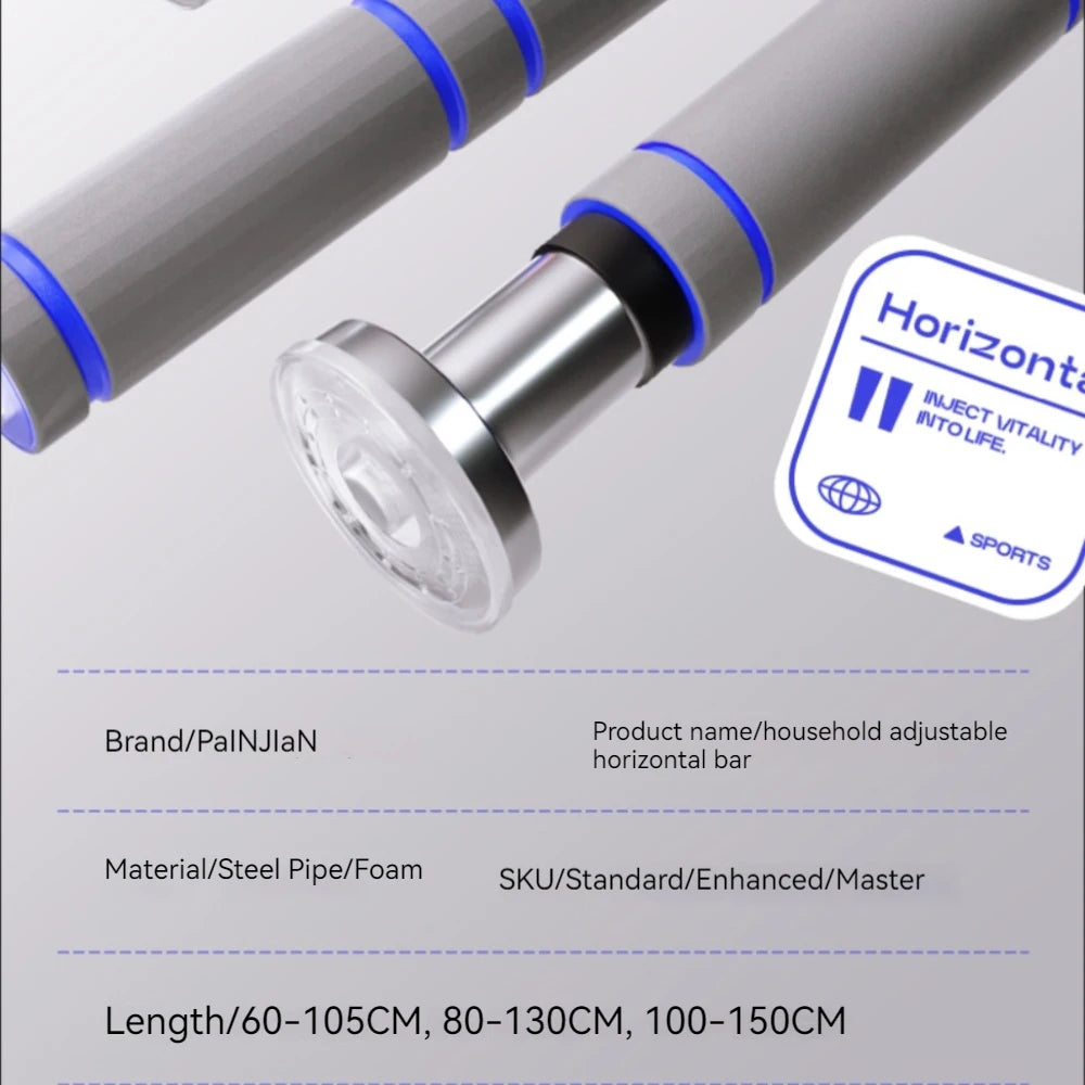 Telescopic Doorway Pull Up Bar – Adjustable Non-Slip Home Gym Fitness Equipment for Strength Training