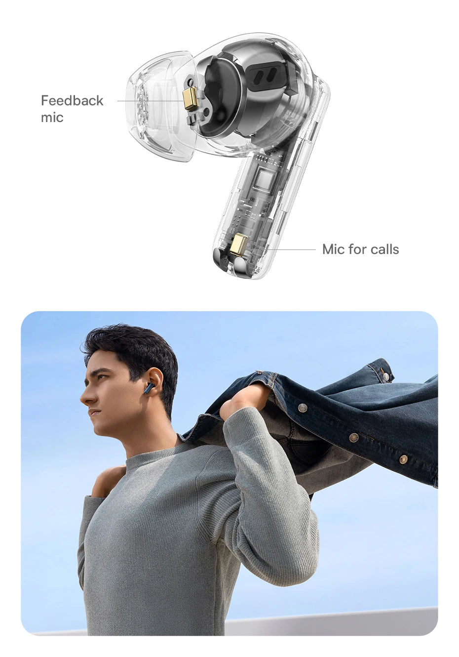 Baseus Bowie M2s ANC Sweatproof Earbuds – Bluetooth 5.3 Hybrid -48dB Noise Cancellation | 3D Spatial Audio | Wireless Headphones