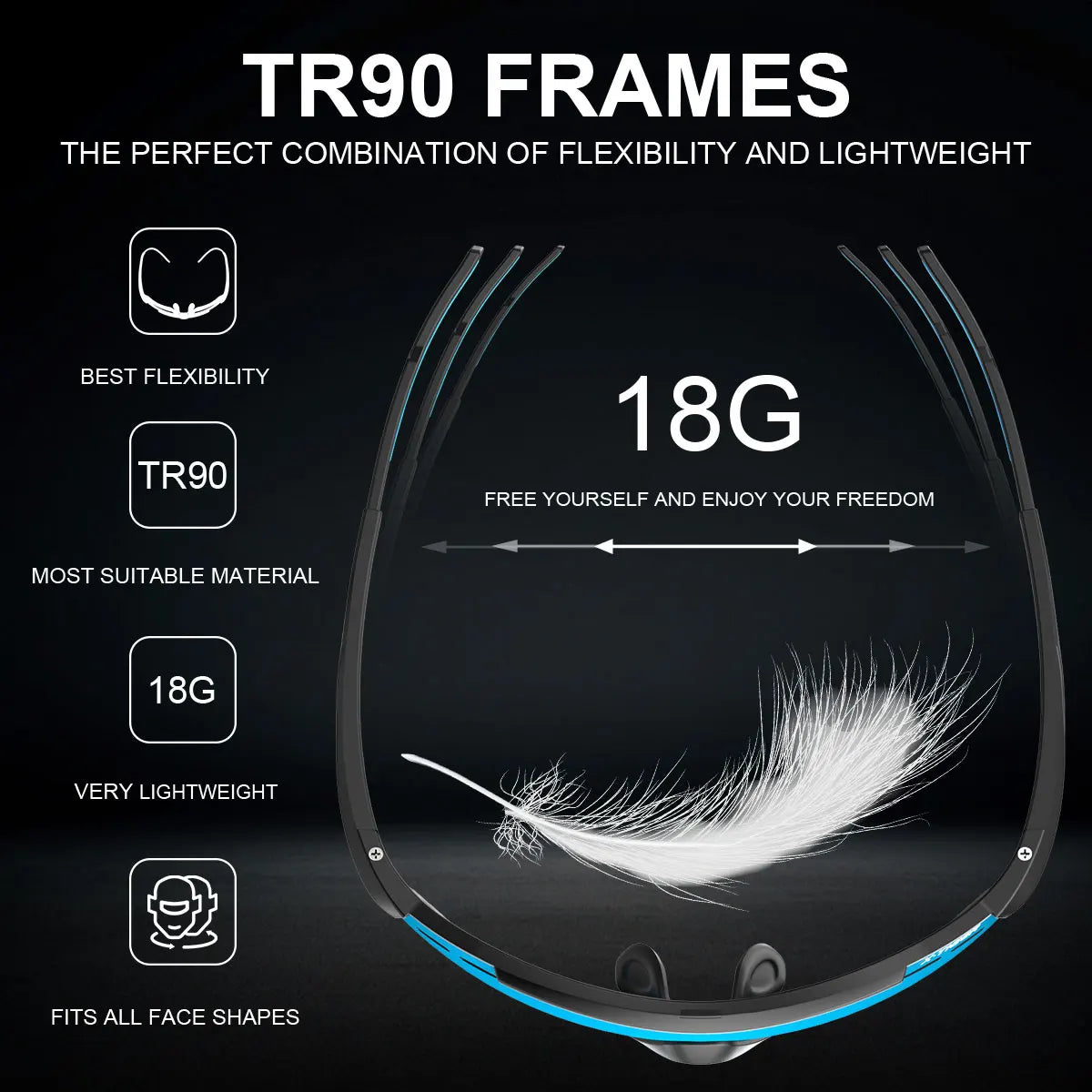 X-TIGER Cycling Glasses – 5 Lens Polarized Sports Sunglasses for Men & Women