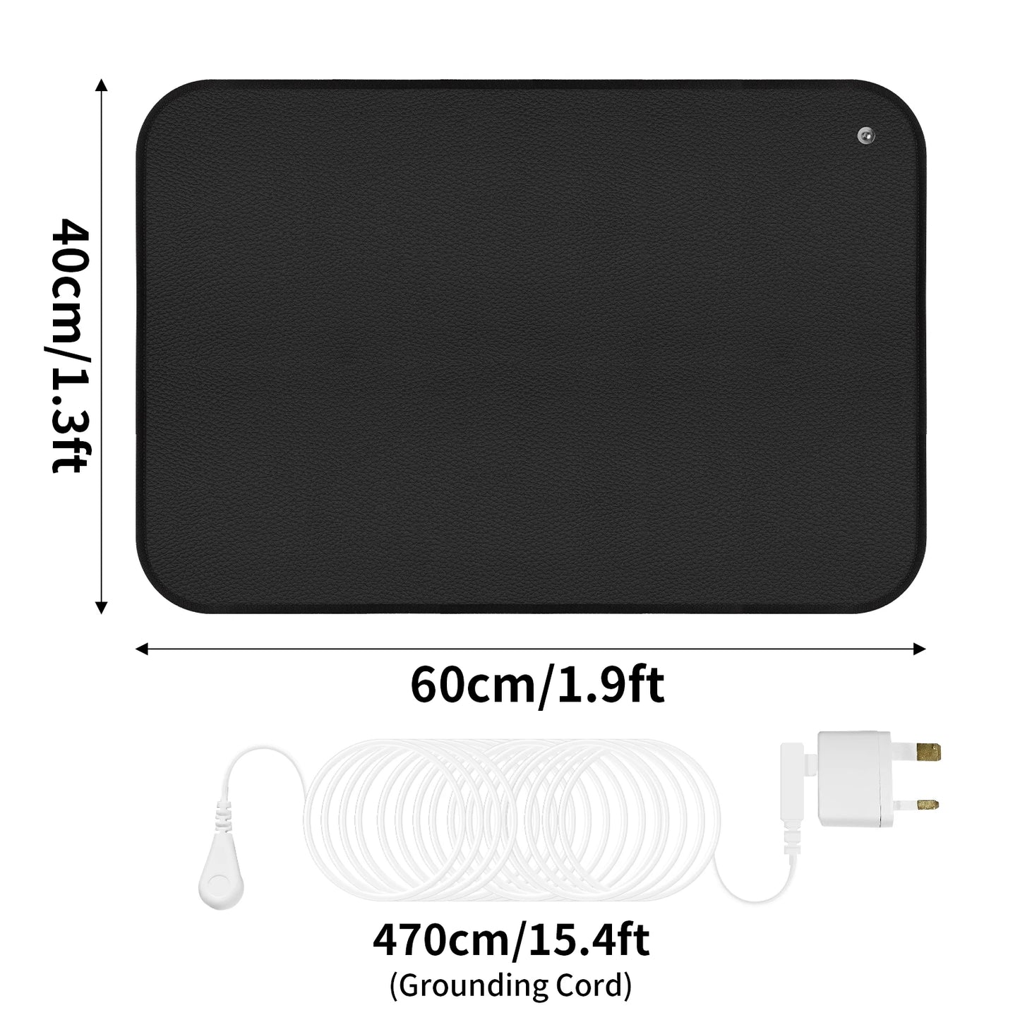 Grounding Mat Earth Connected Therapy – EMF Protection & Recovery Yoga Mat for Better Sleep, Energy, and Foot Therapy