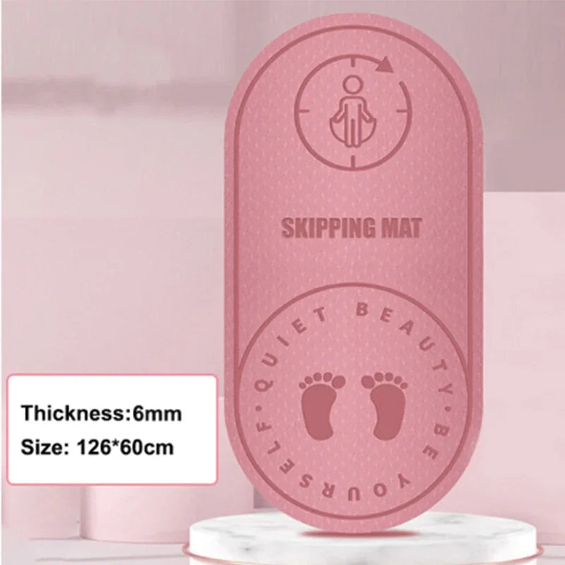 Anti-Noise Jump Rope Mat – Shock-Absorbing TPE Skipping Mat for Indoor & Outdoor Fitness