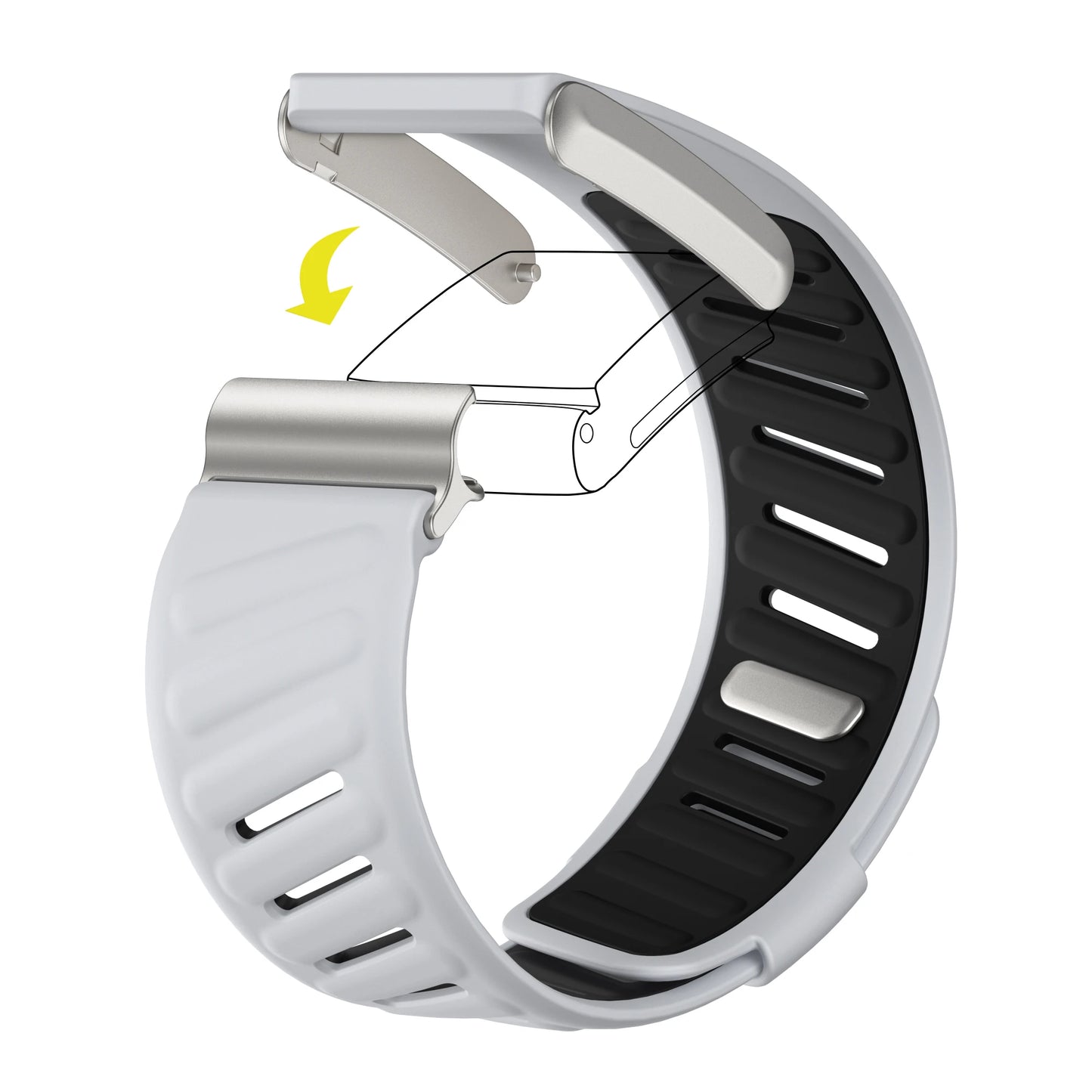 WHOOP SportFlex Wrist Band – Soft Silicone, Waterproof & Sweatproof, 4.0 Compatible