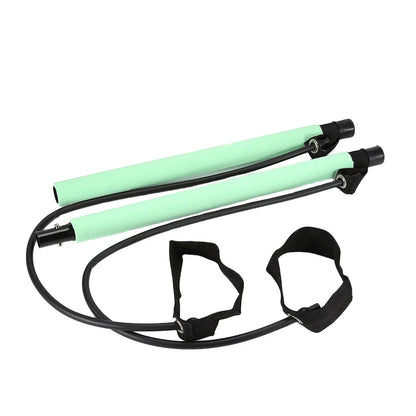Multifunctional Pilates Bar Combination Fitness Bar Yoga Chest Expansion Tension Rope Back Trainer Elastic Rope Stretching Belt Champions Clubs