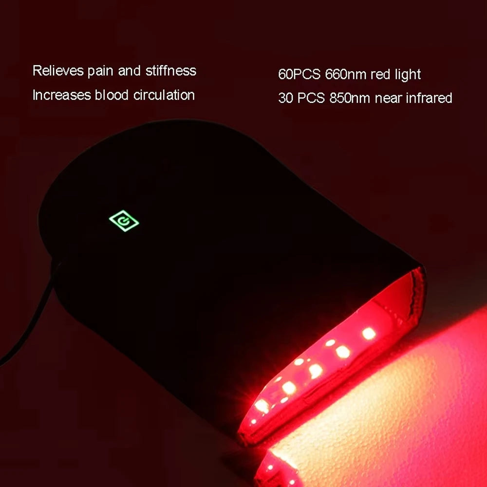 Red & Near Infrared Light Therapy Glove – 660nm + 850nm Dual Wavelength Hand Pain Relief and Recovery Device