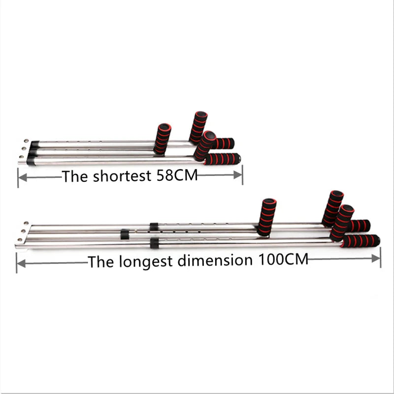 3-Bar Adjustable Leg Stretcher Machine – Stainless Steel Flexibility Trainer for Yoga, Dance & Martial Arts