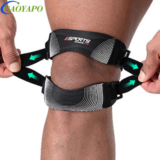 Premium Knee Brace with Patella Support – Adjustable Strap + Gel Pads for Pain Relief & Sports