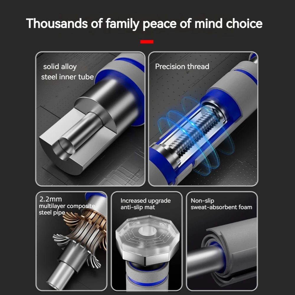 Telescopic Doorway Pull Up Bar – Adjustable Non-Slip Home Gym Fitness Equipment for Strength Training