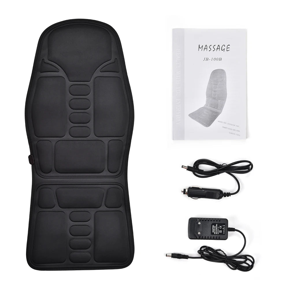 Electric Back Massager – Infrared Full-Body Massage Cushion with Heating & Vibration