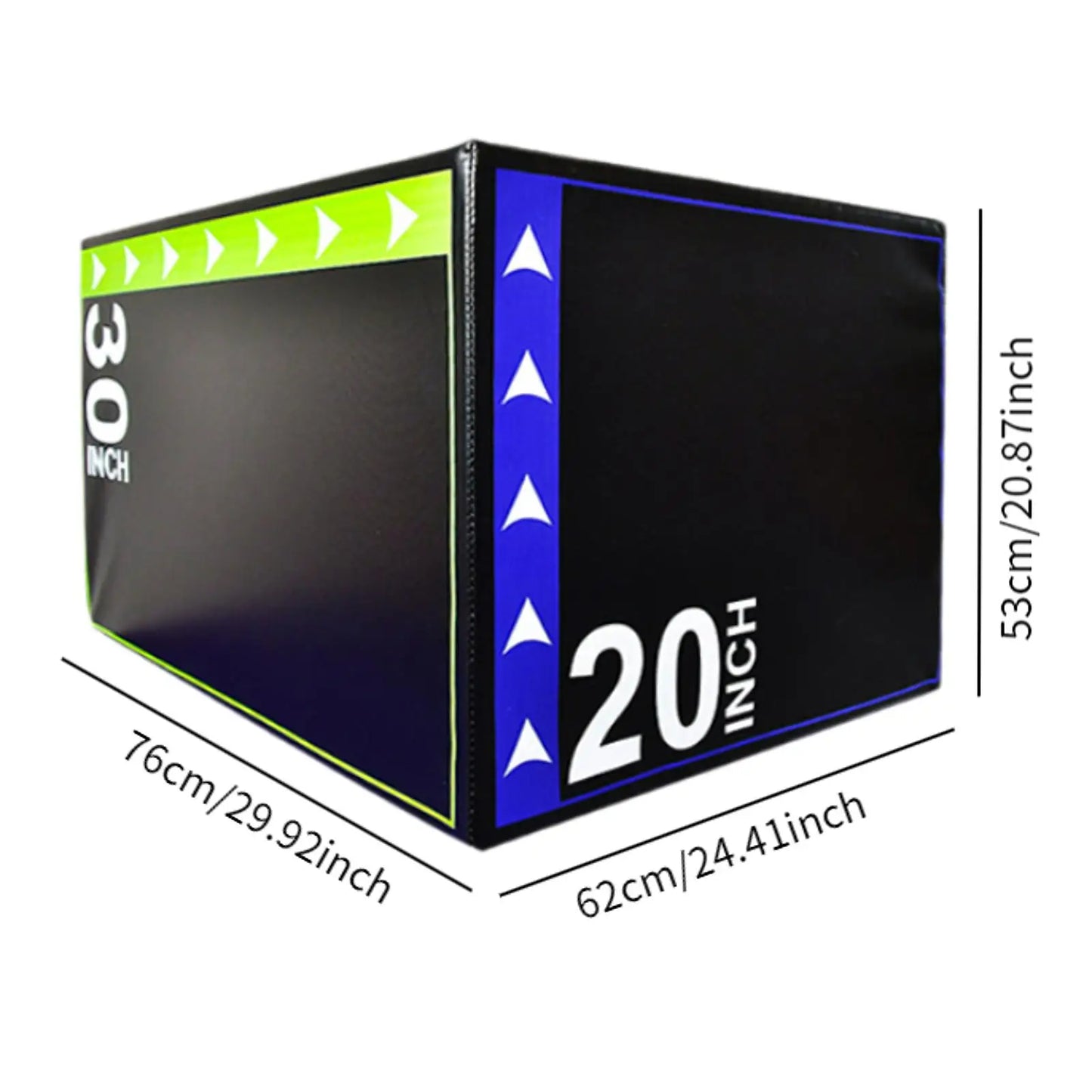 3-in-1 Plyometric Jump Box – Portable Strength & Conditioning Training Equipment