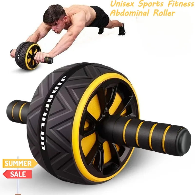 Men & Women Universal Ab Roller – Silent Core & Abdominal Wheel for Home Fitness