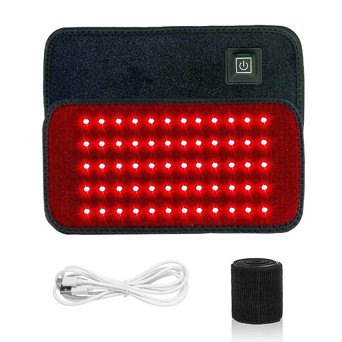 60 LEDs Red＆Infrared Light Therapy Belt 850nm 660nm Back  Burn Fat Wrap Slimming Machine Waist Heat Pad Full Body