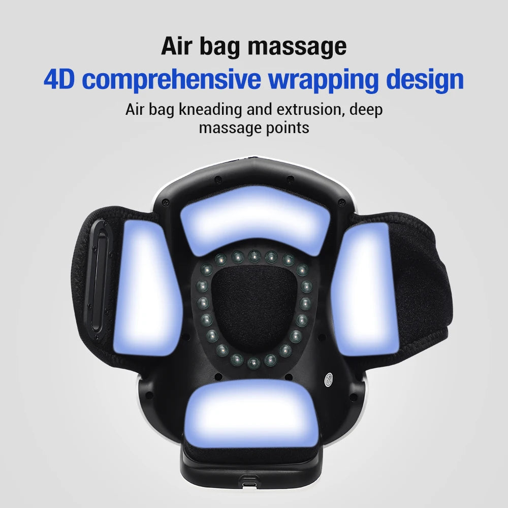 Smart Hot Compress Knee Relaxing Massager – Infrared Laser Heat & Vibration Therapy