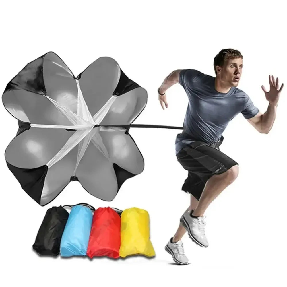 Adjustable Speed Parachute Agility Training Umbrella — Football, Soccer, Resistance Running Chute, Speed & Agility Trainer