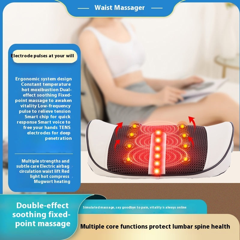 Lumbar Spine Massage Instrument – Multifunctional Back Stretcher & Vibration Therapy